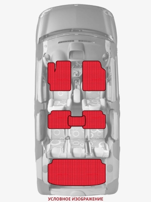 ЭВА коврики «Queen Lux» комплект для Honda Civic Si (1G)